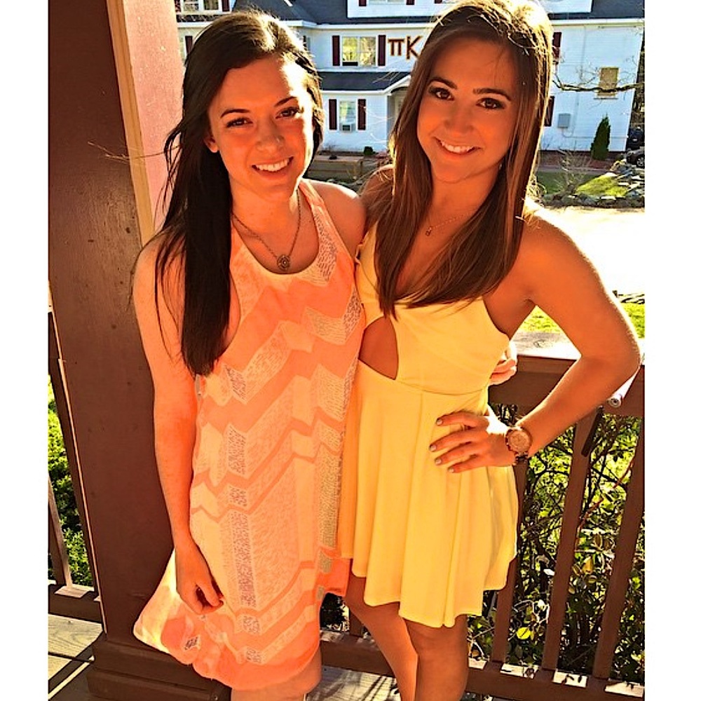 Nasty Gal Yellow Mini Dress With Cutout